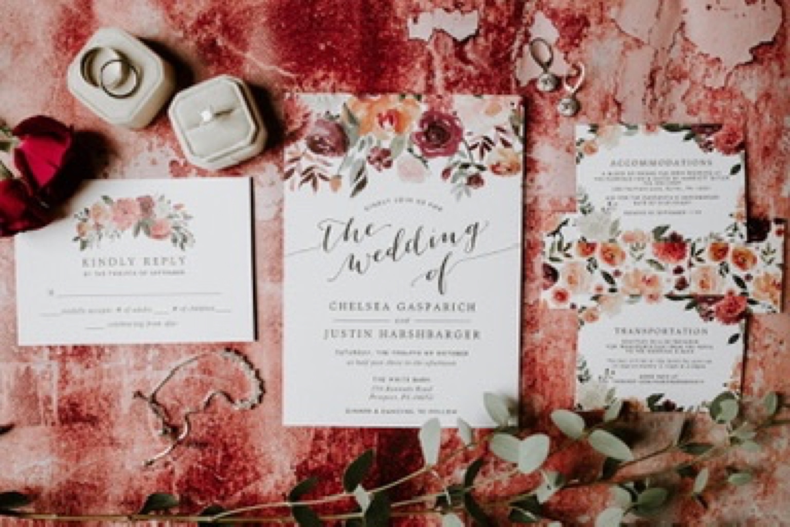 Wedding invitation suite